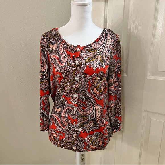 Orange Floral Cardigan - Picture 2 of 5